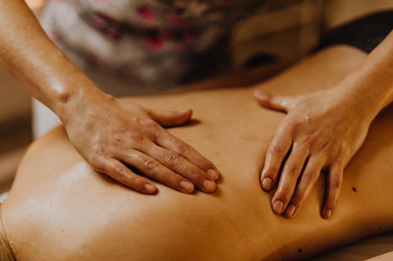 Illustrative hands-on massage treatment
